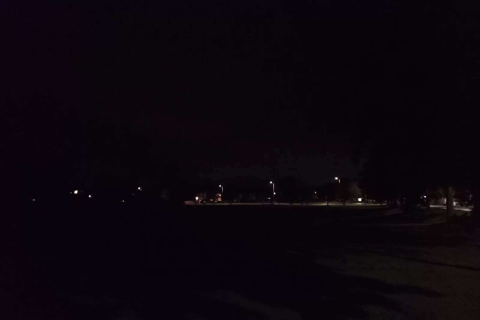 This is the same field that was in the previous image, but at night – and the Doogee S88 Pro