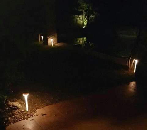 The stake turns the Suli into a yard light