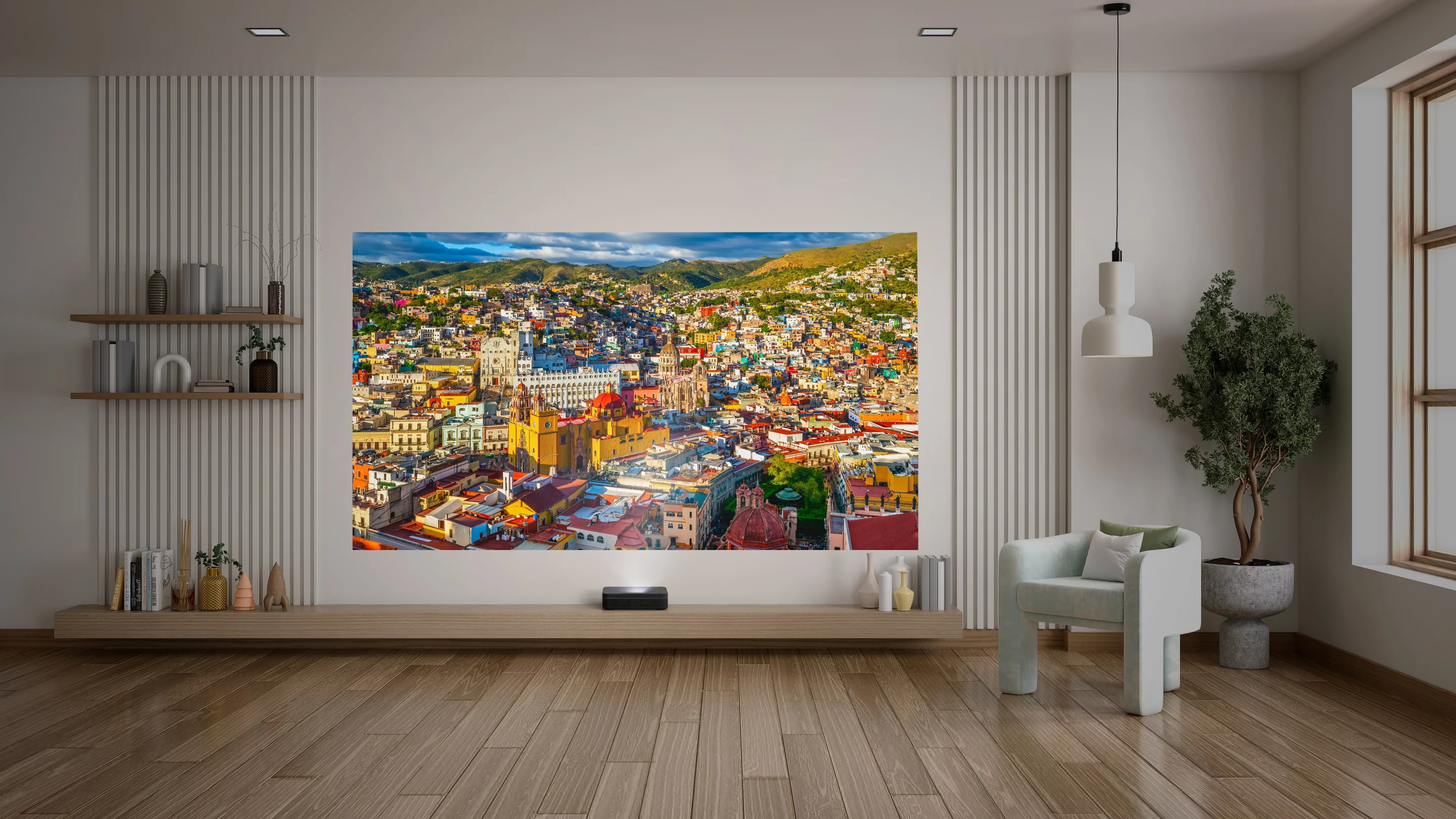 Despite putting out just 650 lumens, Optoma says that the Photon Go's triple-laser light source should be good for big-screen visuals in a well-lit room