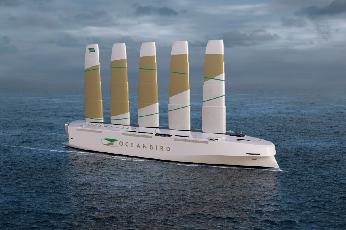 Oceanbird's huge 80-meter sails reduce cargo shipping ...