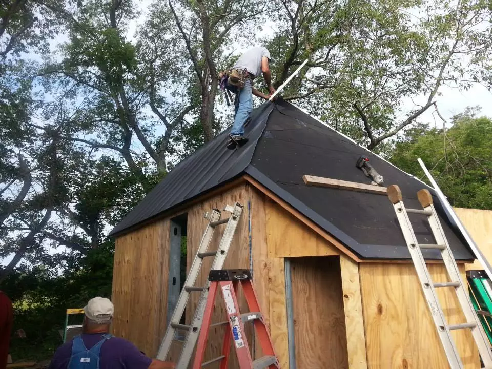 Malbon drew up a basic plan before taking it to Blair Goodrich of Goodrich Architecture for some help, and eventually attended a design workshop held by Boneyard Studios (Photo: Tiny Chapel Weddings)