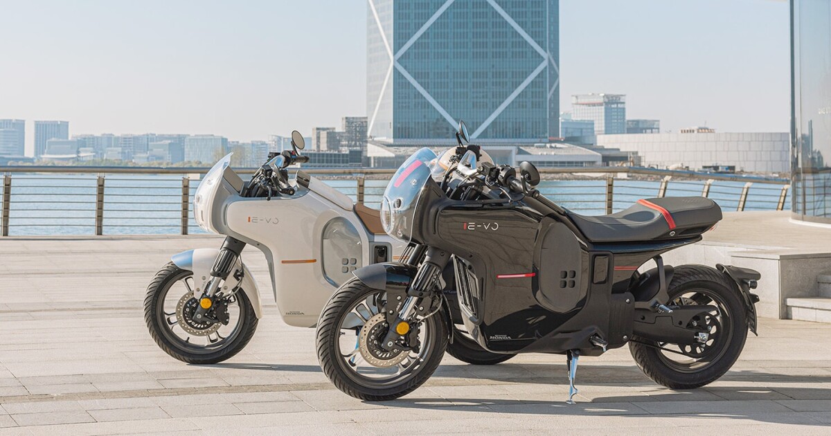 Honda’s E-VO electric motorcycle debuts in China Honda’s E-VO electric motorcycle debuts in China