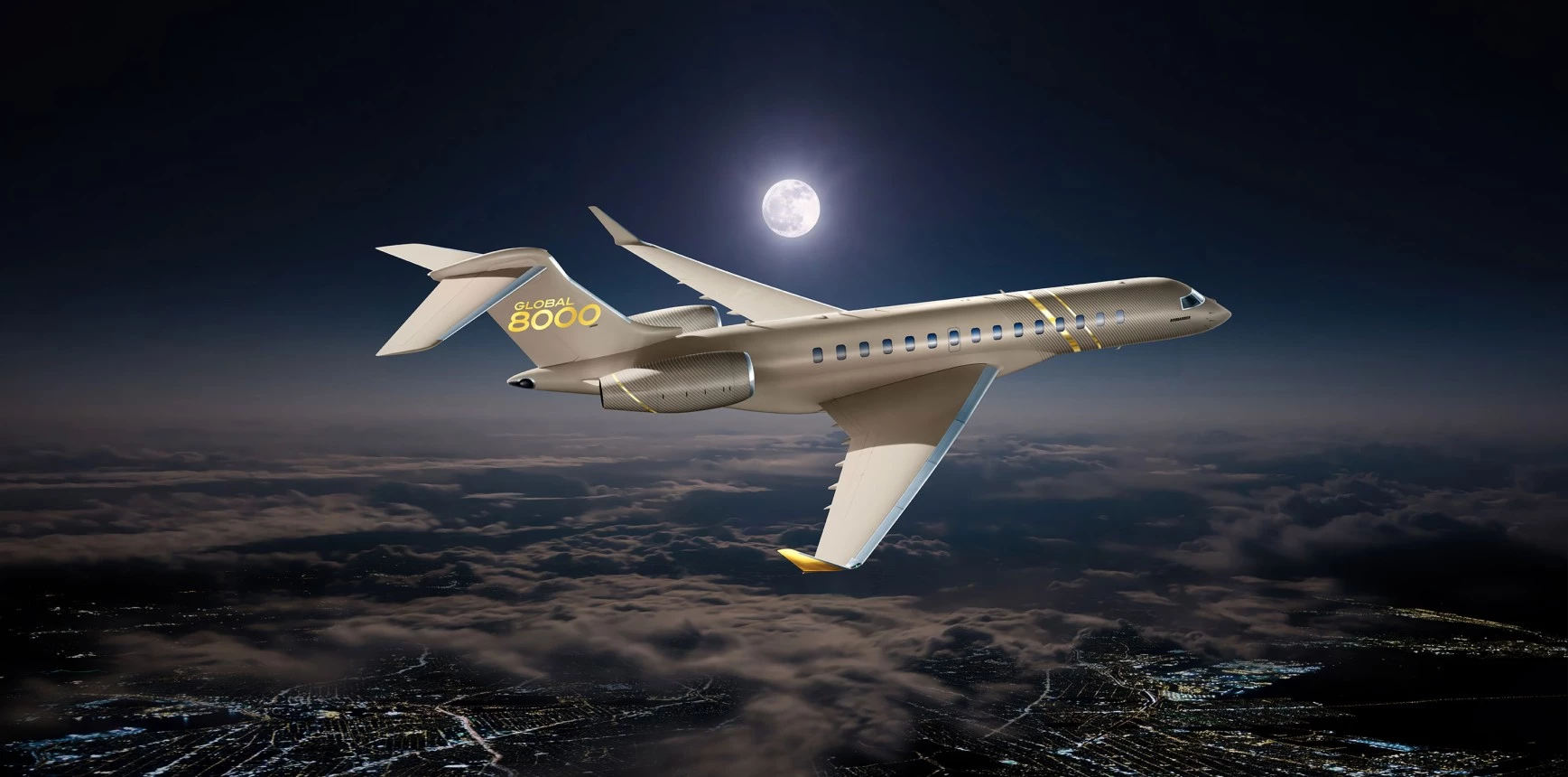 Artist's concept of the Global 8000
