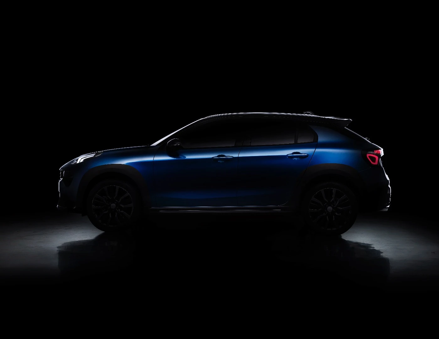 A pre-reveal teaser image of the new Lynk & Co 02