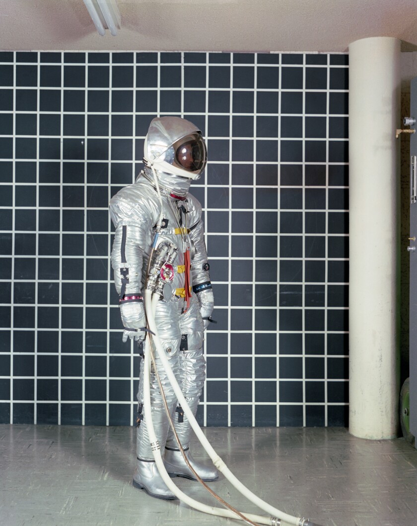 An early experimental Apollo suit