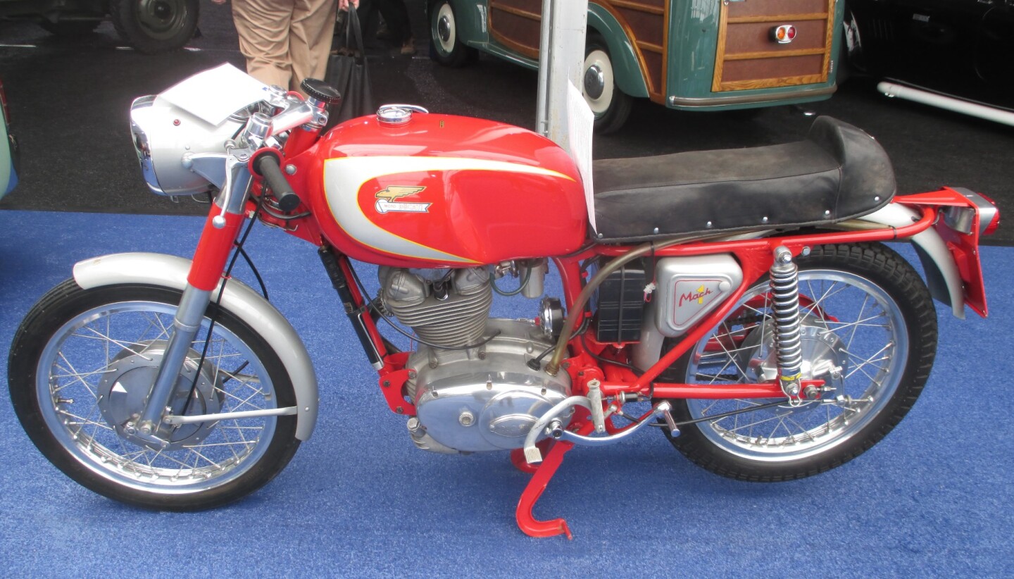 Part of a significant Ducati collection for the last four decades, this 1965 Ducati 250 Mach 1 fetched $28,600 against an estimate of $20,000 to $30,000. Official Auction Description