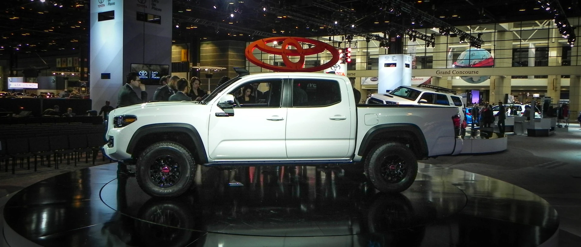 The Toyota Tacoma TRD Pro model is also available in that signature white and black motif