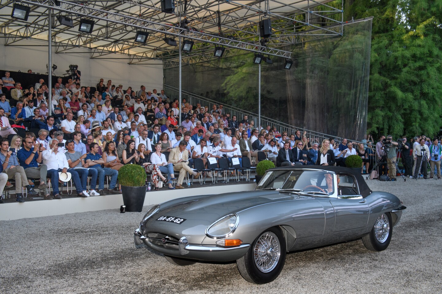 An interesting and very early Jaguar E-Type, this Series 1 3.8 liter roadster was raced successfully in the early 1960s in Angola and Portugal. Now fully restored, the car fetched €582,400 ($651,165) against an estimate of €250,000 to €300,000 to set a new record for a non-competition E-Type sold at auction. Auction Link