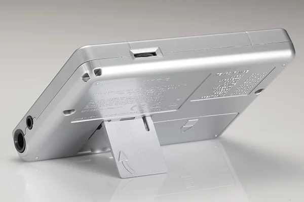 The TM-50TR operates on two AAA-sized batteries and has an integrated kickstand for ease of use