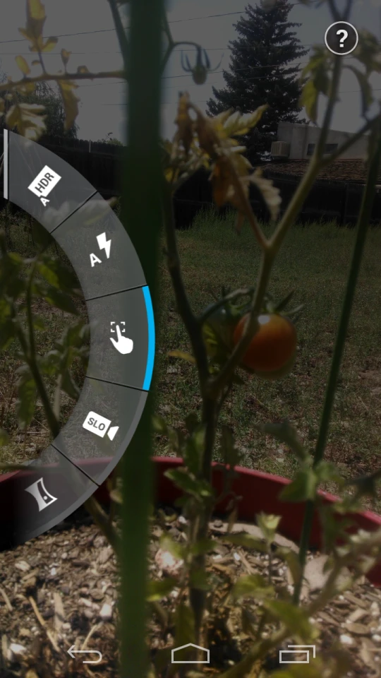 The Moto X camera interface