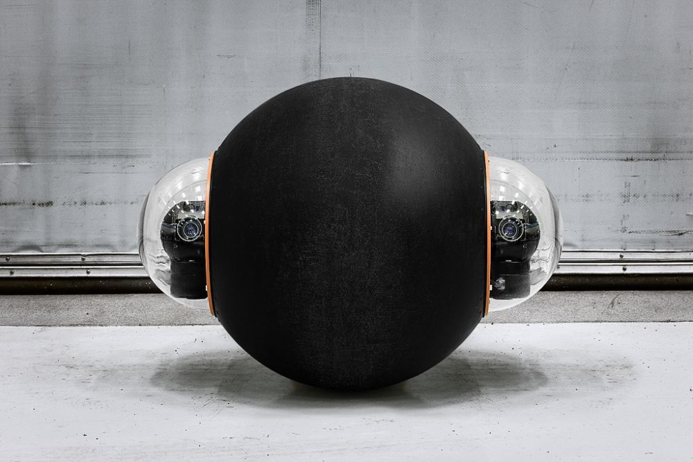Rotundus GroundBot spherical surveillance robot broadcasts live in 3D