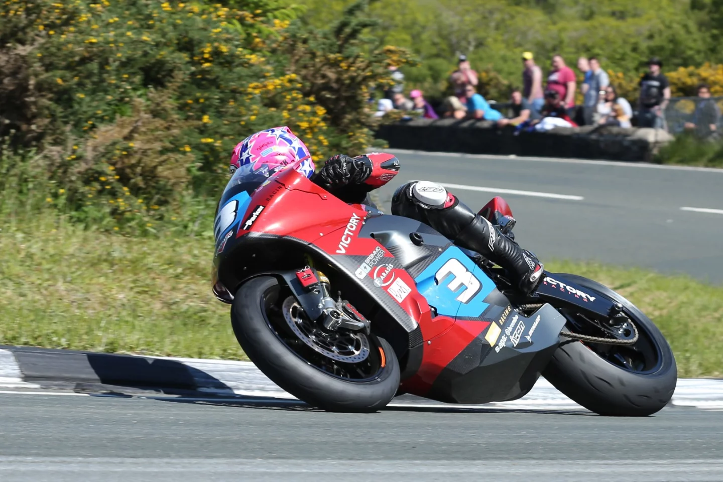 Lee Johnston celebrated his first ever TT podium with third place at the 2015 TT Zero Challenge