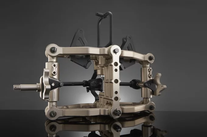 The trike's frame in its bare glory