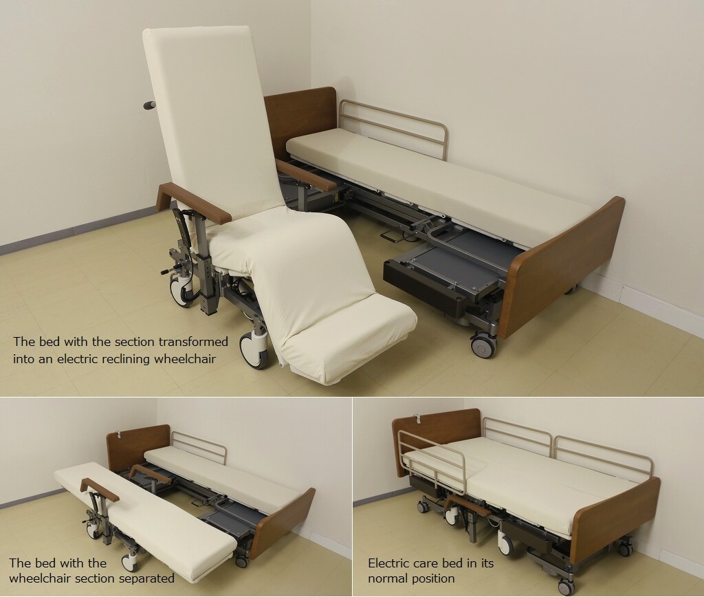 Panasonic's Resyone is a bed that can transform into a wheelchair, saving nurses and patients the dangerous maneuver (Photo: Panasonic)