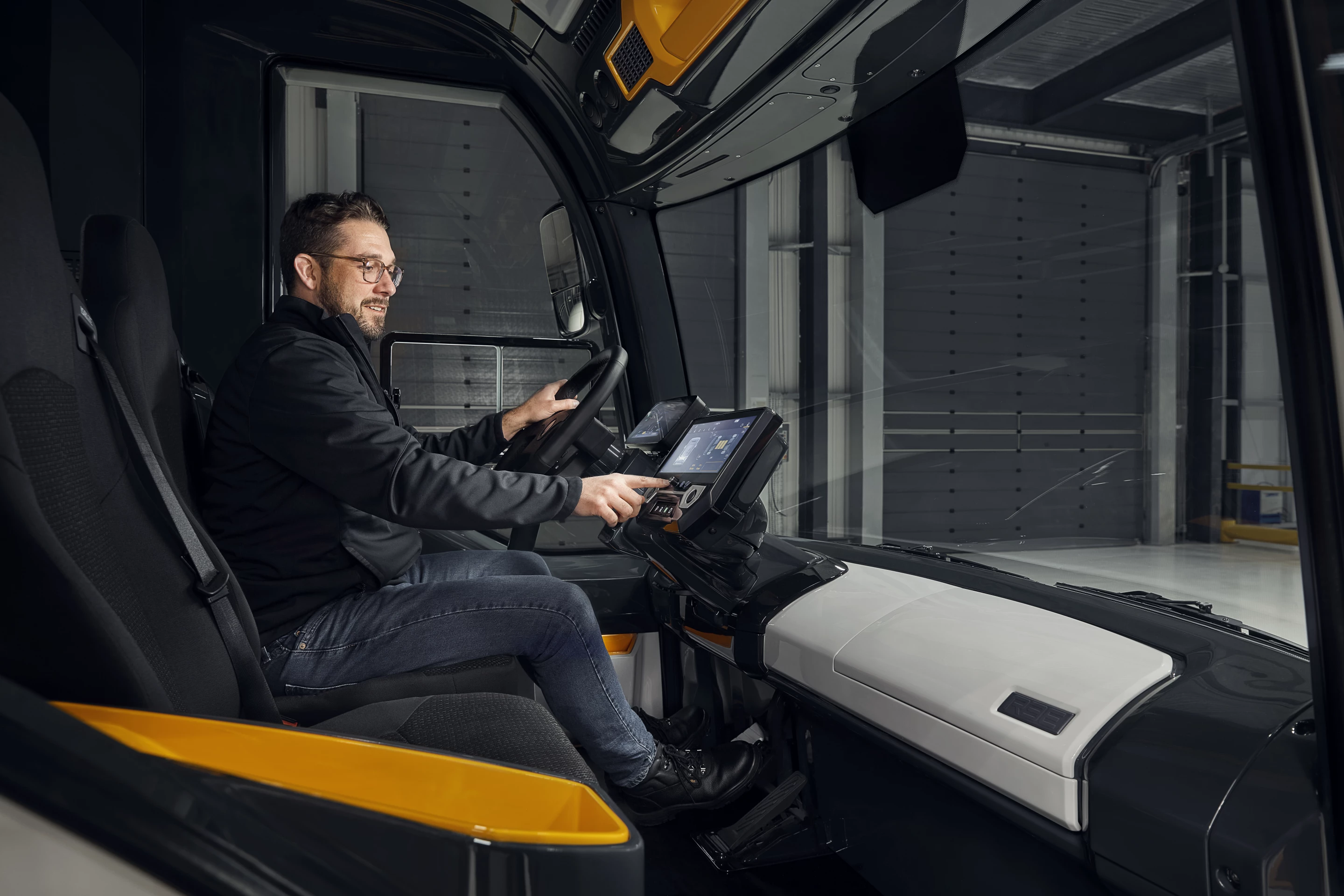 The minimalist cab of the P7-C