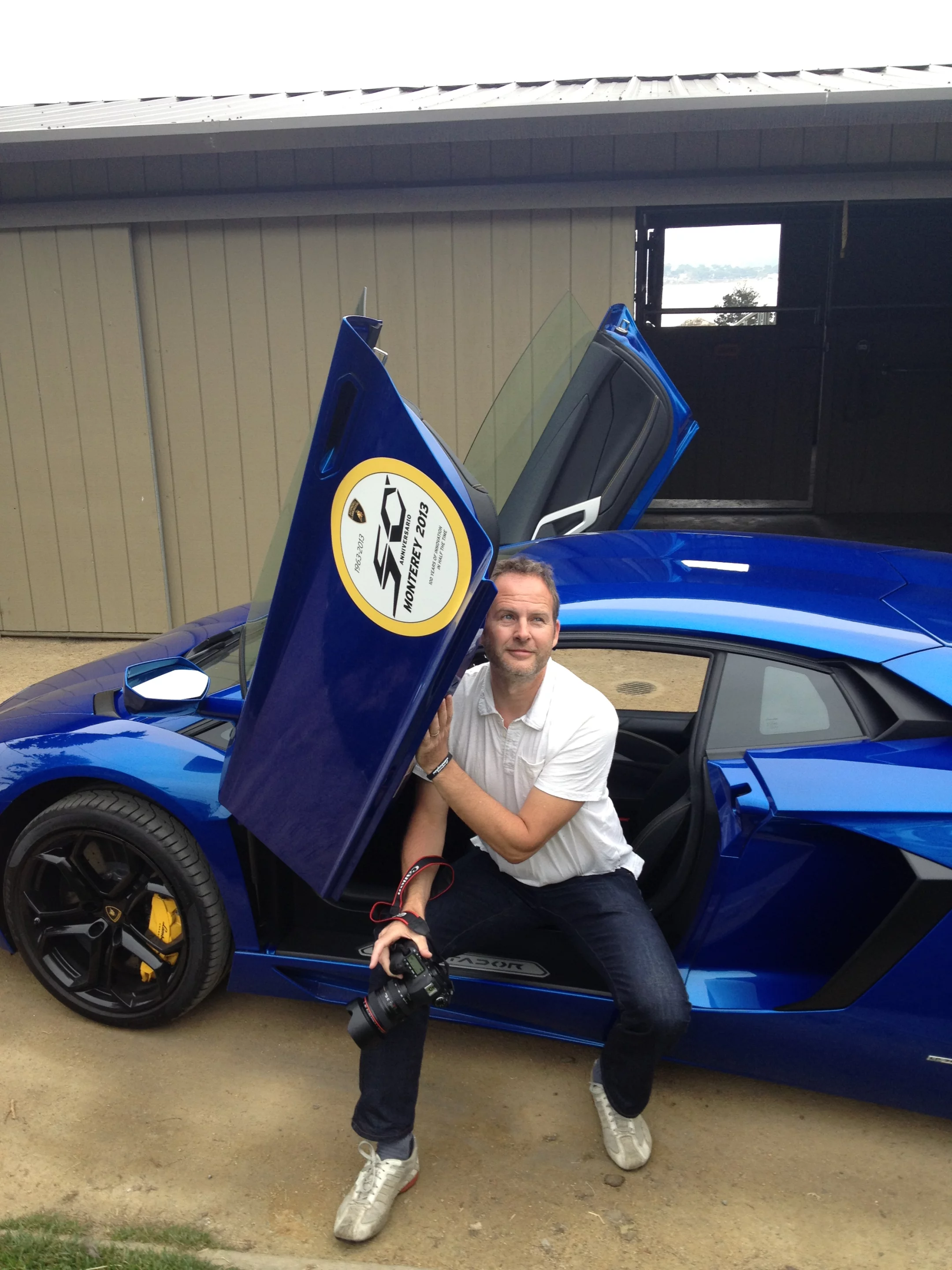 This post-drive image adequately conveys my Aventador impressions (Photo: Angus MacKenzie/Gizmag.com)