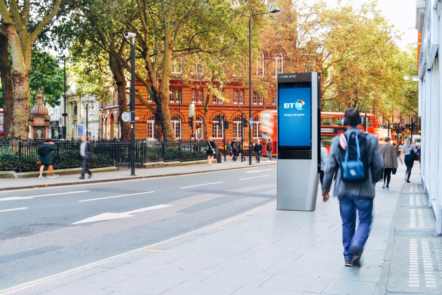 The LinkUK booths will also feature sensors for monitoring air and noise pollution, outdoor temperature and traffic conditions