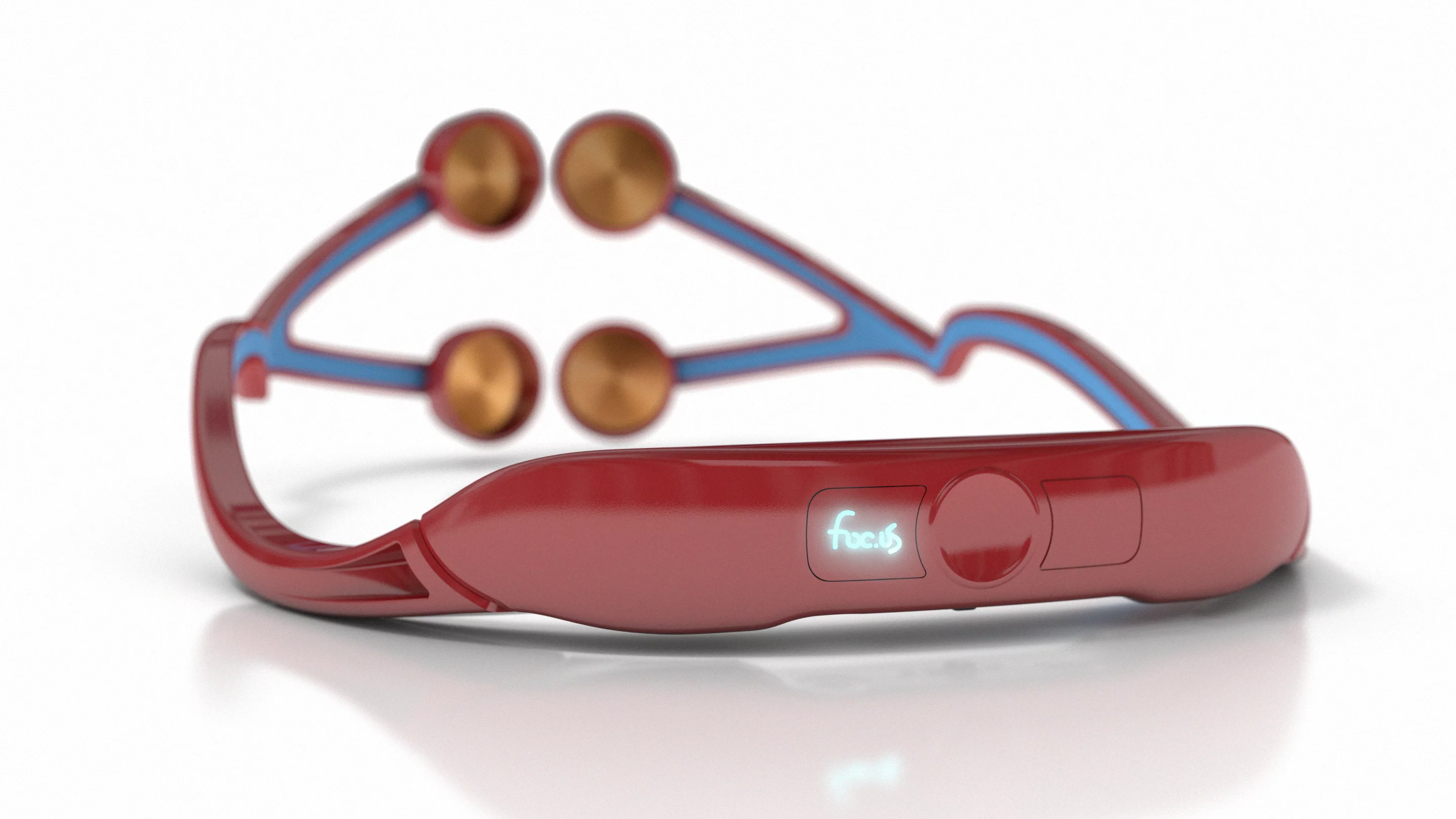 The foc.us headsets are currently available to order in either red or black at a price of $249 each