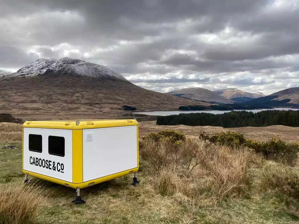 Caboose & Co is primarily focused on pop-up event housing, but it also shows how the Maverick pod makes an intriguing wild camping solution