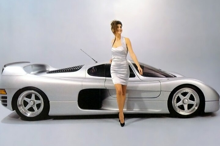 Apologies for the imagery but it's an historical artifact from the original Schuppan 962CR brochure and remarkably, the silver car in the picture is actually the same 962CR prototype that is currently for sale at Bingo Sports in Tokyo, though these days it wears black.