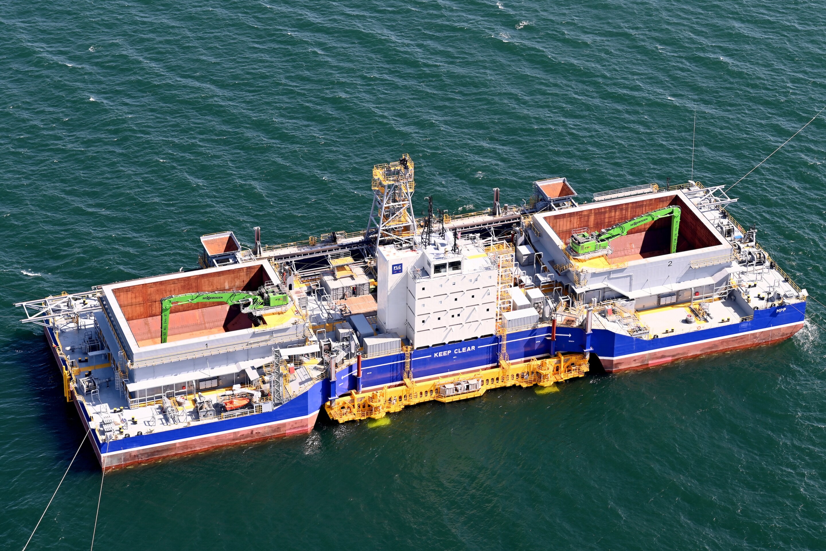 The Fehmarnbelt tunnel involved dredging the Baltic Sea's bed