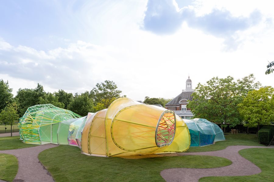 The Serpentine Gallery by Spanish architects SelgasCano is an art venue in London