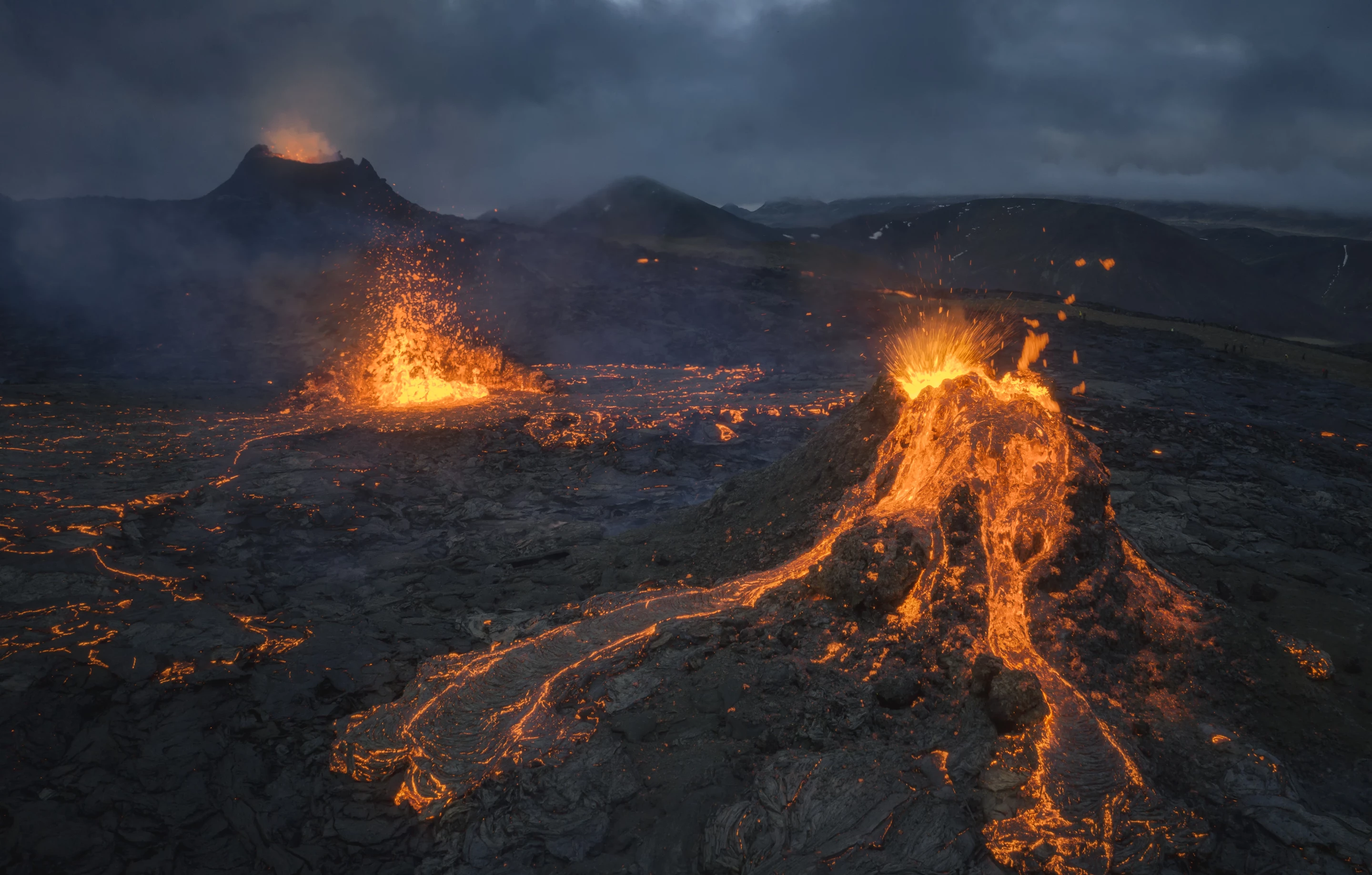 Top 100. Fire in the Hole. Fagradalsfjall Volcano, Reykjanes Peninsula, Iceland