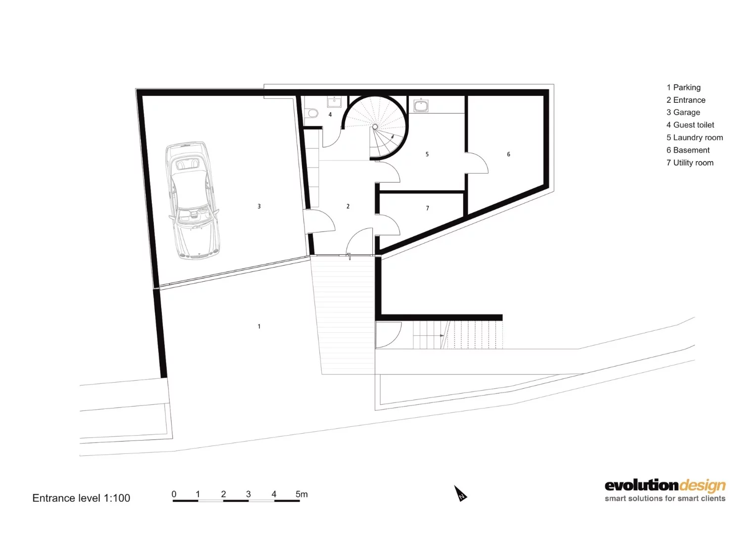 Architectural drawing of Flexhouse