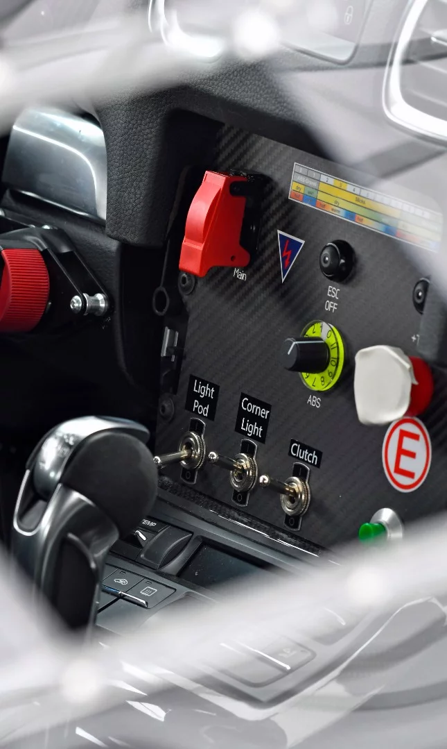 The Clubsport's cockpit is already a spartan affair