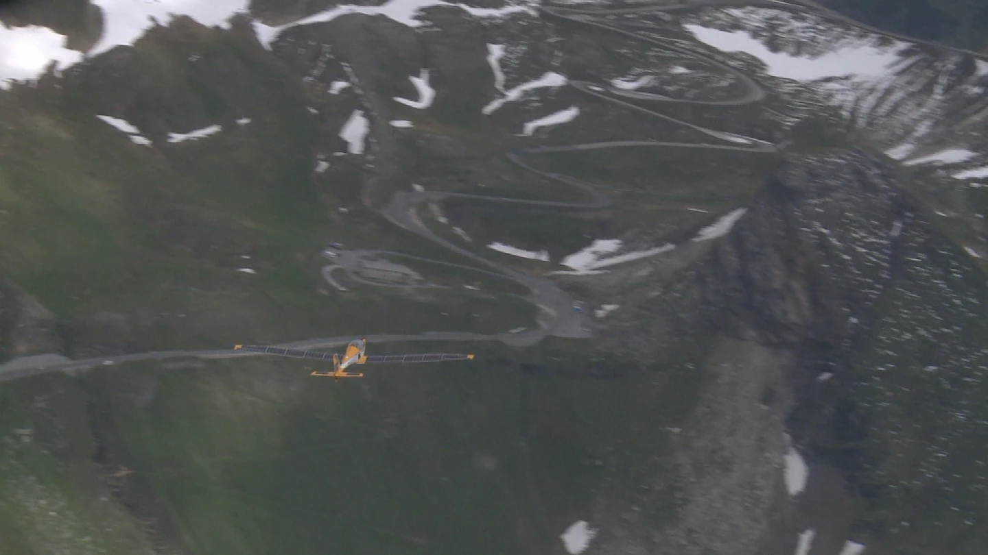 On July 2nd, the Elektra One Solar flew back across the mountain range, facing strong headwinds and gusts