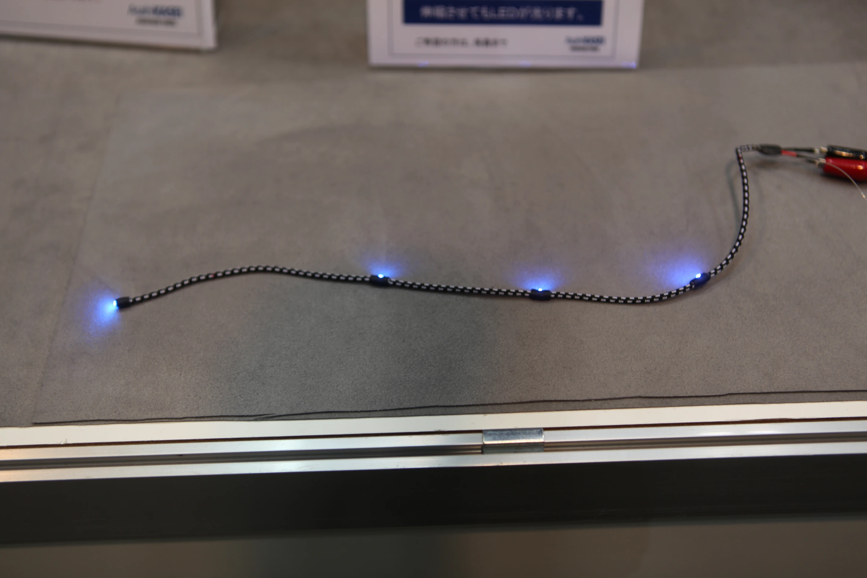 Japanese company Asahi Kasei Fibers has developed Roboden, an elastic electric cable inspired by the extensibility of human skin