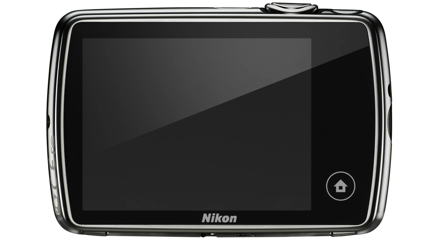 The COOLPIX S01 has a 6.2-cm (2.5-inch) 230k-dot LCD touch screen on the rear