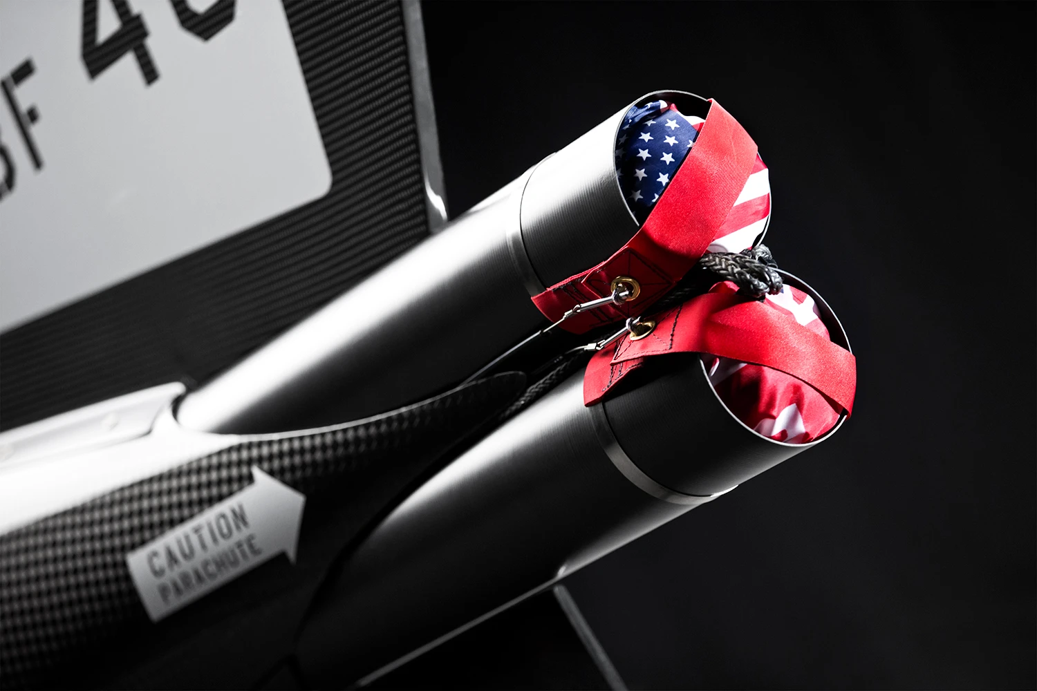 The Castrol Rocket's twin pipes