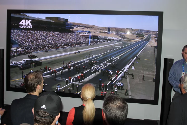The record-breaking 152-inch Panasonic Full HD 3D Plasma Display Panel