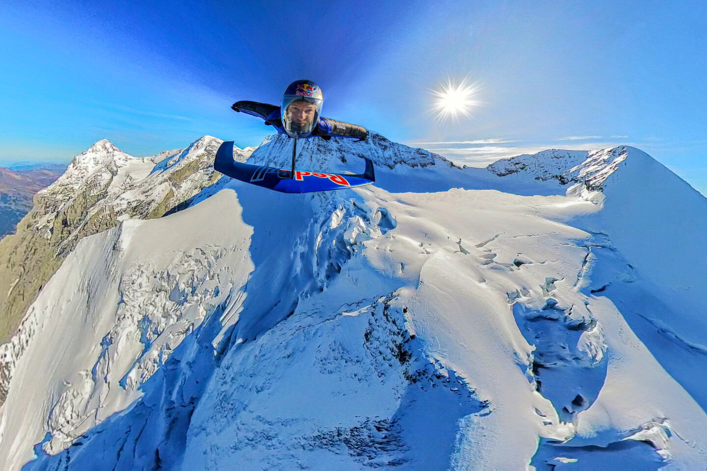 Action cam screen grab from Salzmann's flight