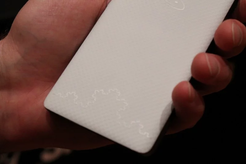 Notice the fractal antenna design