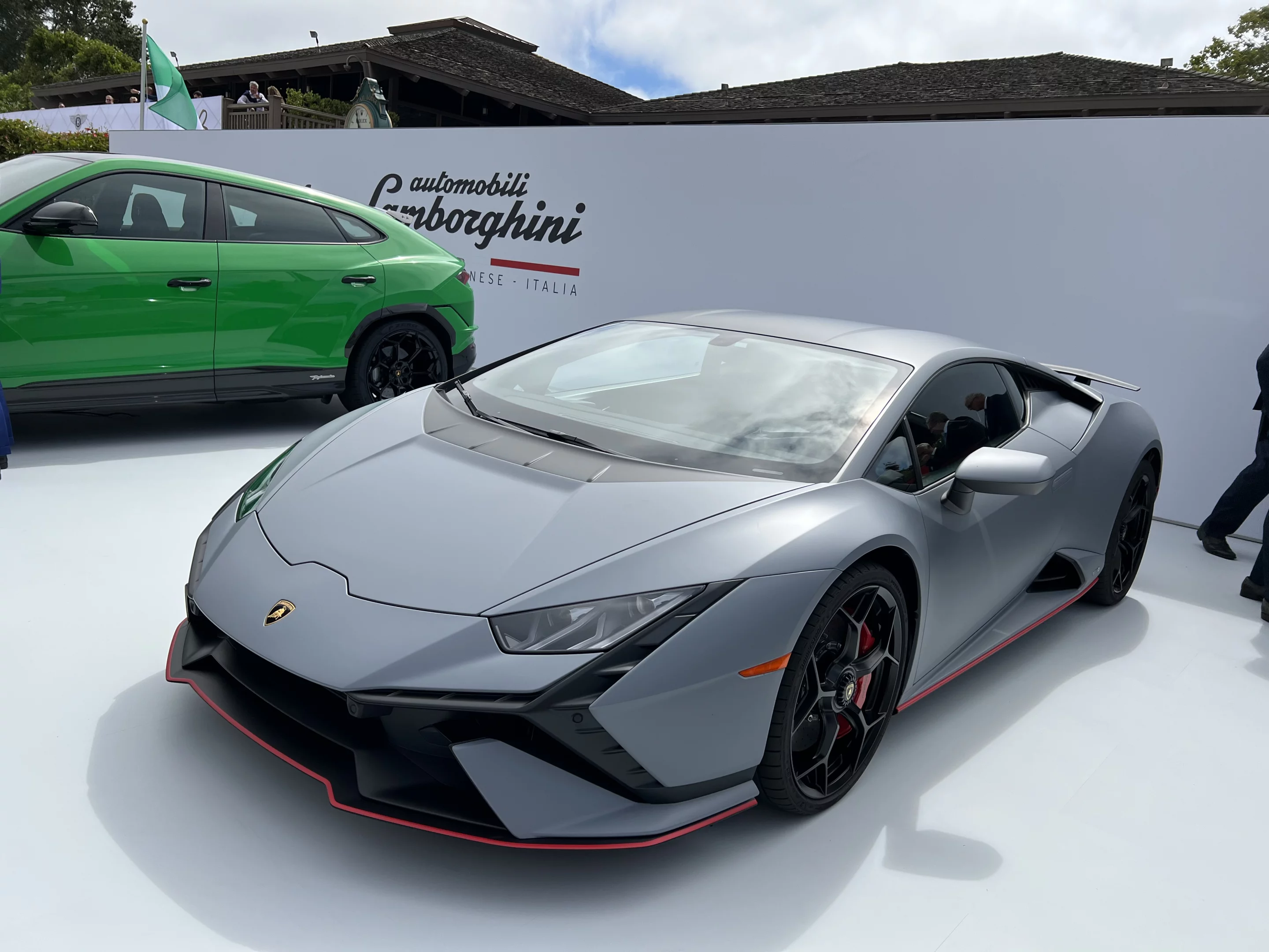 Lamborghini shows off its performance hardware at The Quail