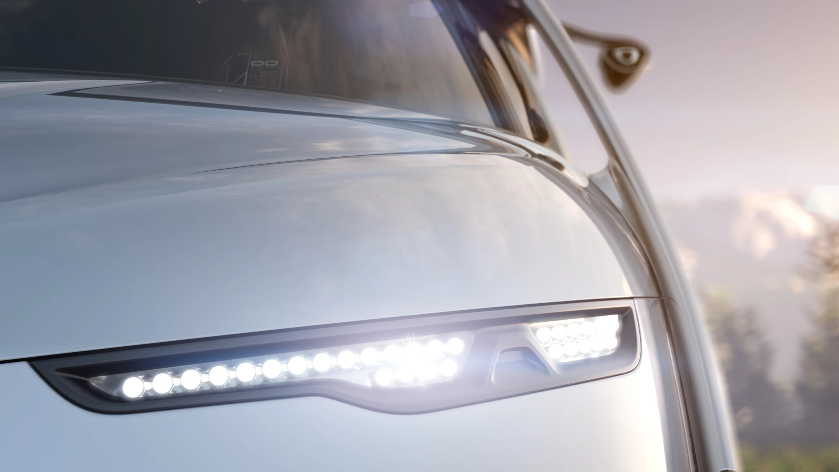 The Citroen Tubik's LED headlights