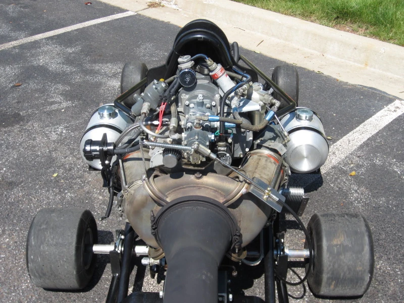Seth Kettleman's custom-built jet-powered go-kart