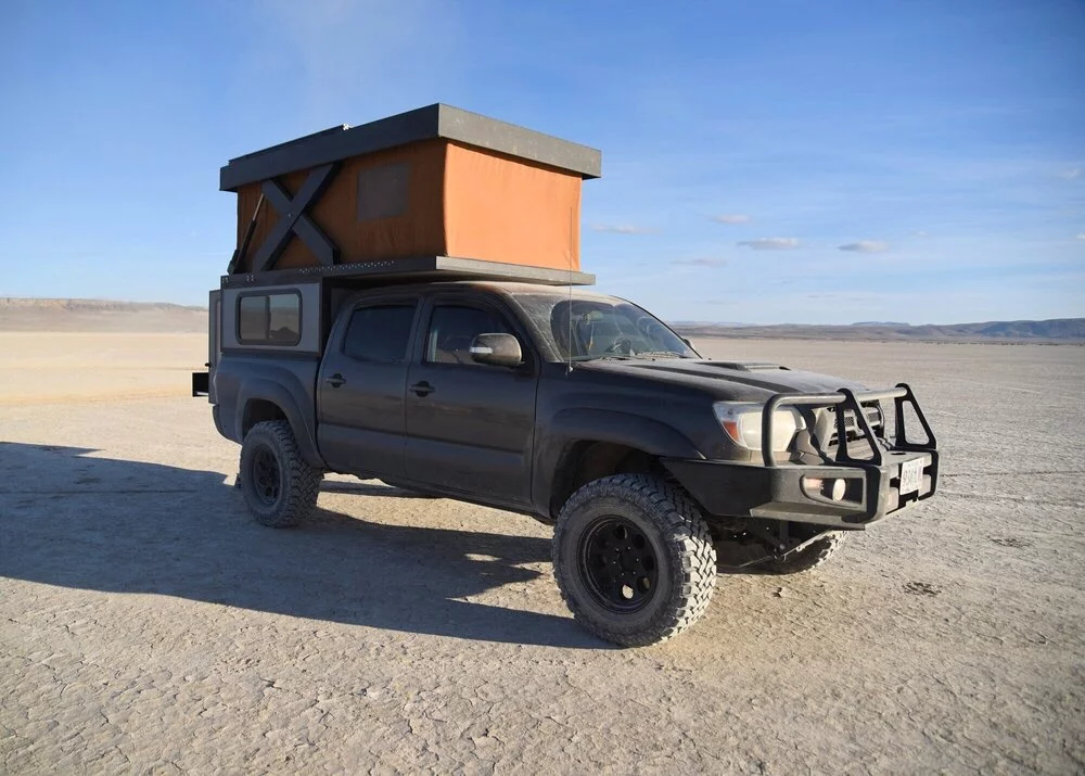 After exploring corner actuators with its second prototype, Hower goes with a beefy scissor lift on its production Base Camp