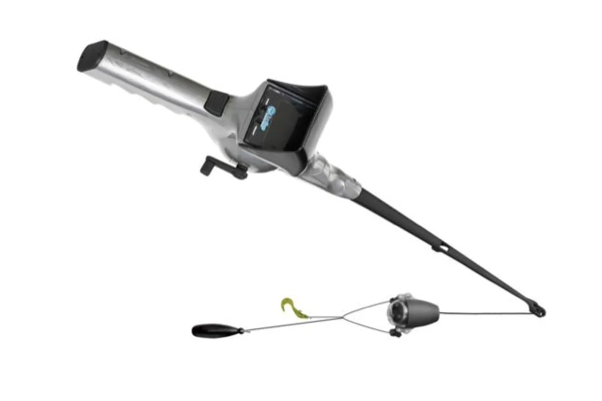 The FishEyes rod and reel features a submersible video camera, that providers anglers with a real-time image of their lure and the fish around it (Image: NextSport)
