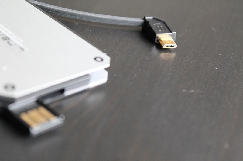 Both the USB and micro-USB connectors swing out from the body of the charger