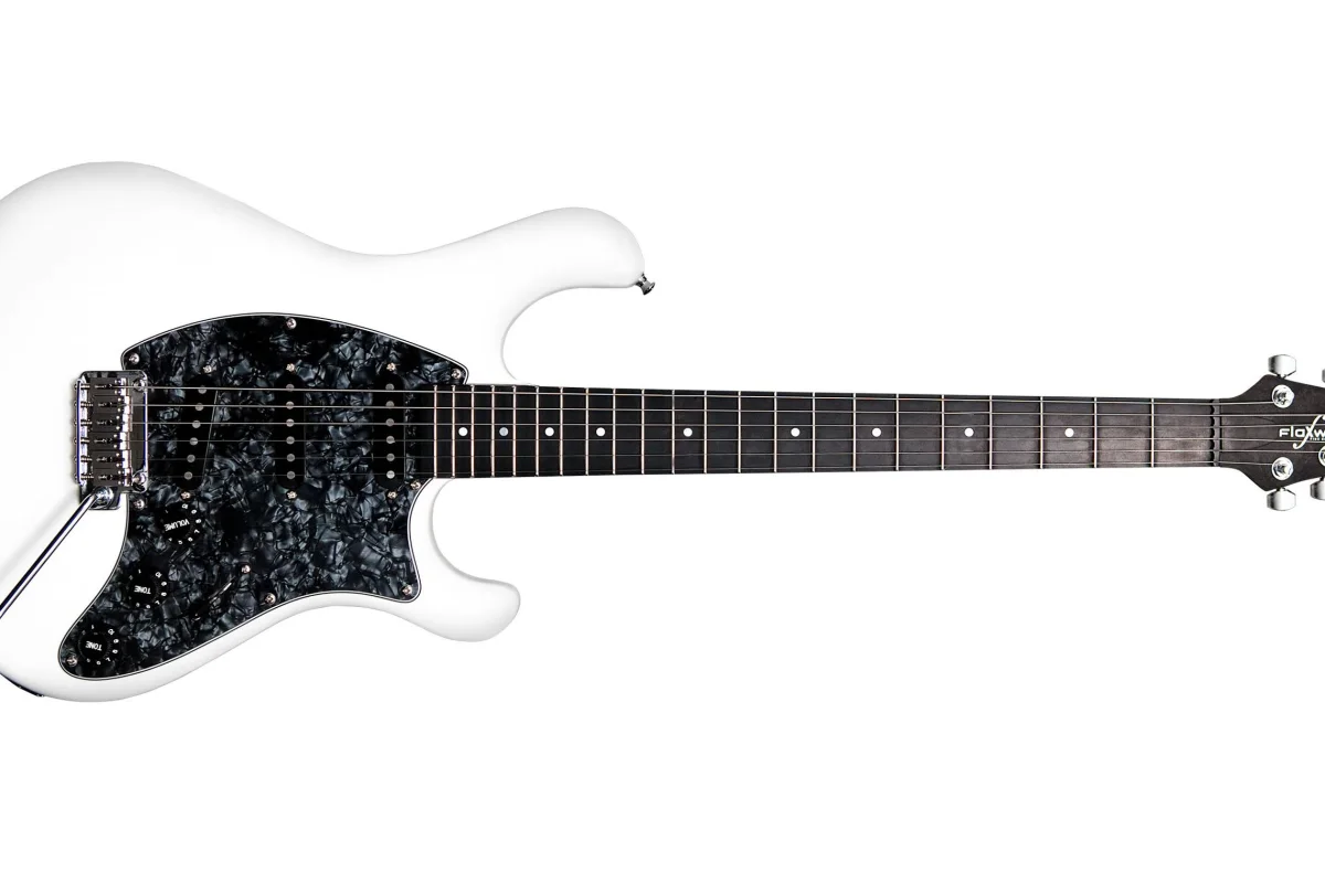 The new HYBRID model from Flaxwood guitars has merged a traditional wood body with a neck made from natural fiber composite to offer guitarists a more familiar instrument while retaining the company's famous tone