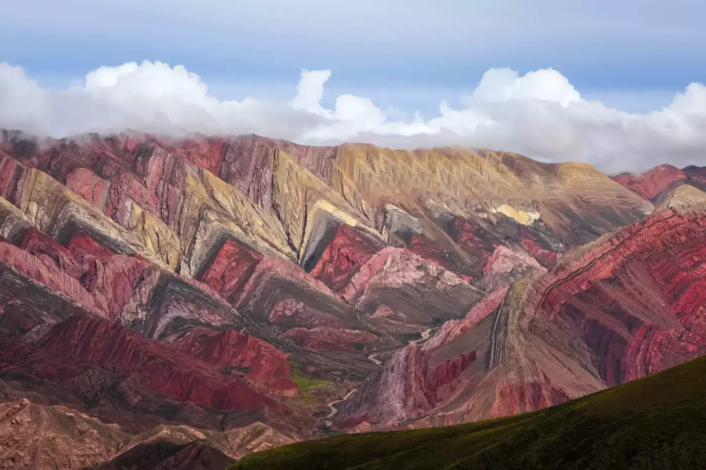 These candy-colored limestone mountains in northern Argentina are part of the Quebrada de Humahuaca valley, a UNESCO World Heritage Site