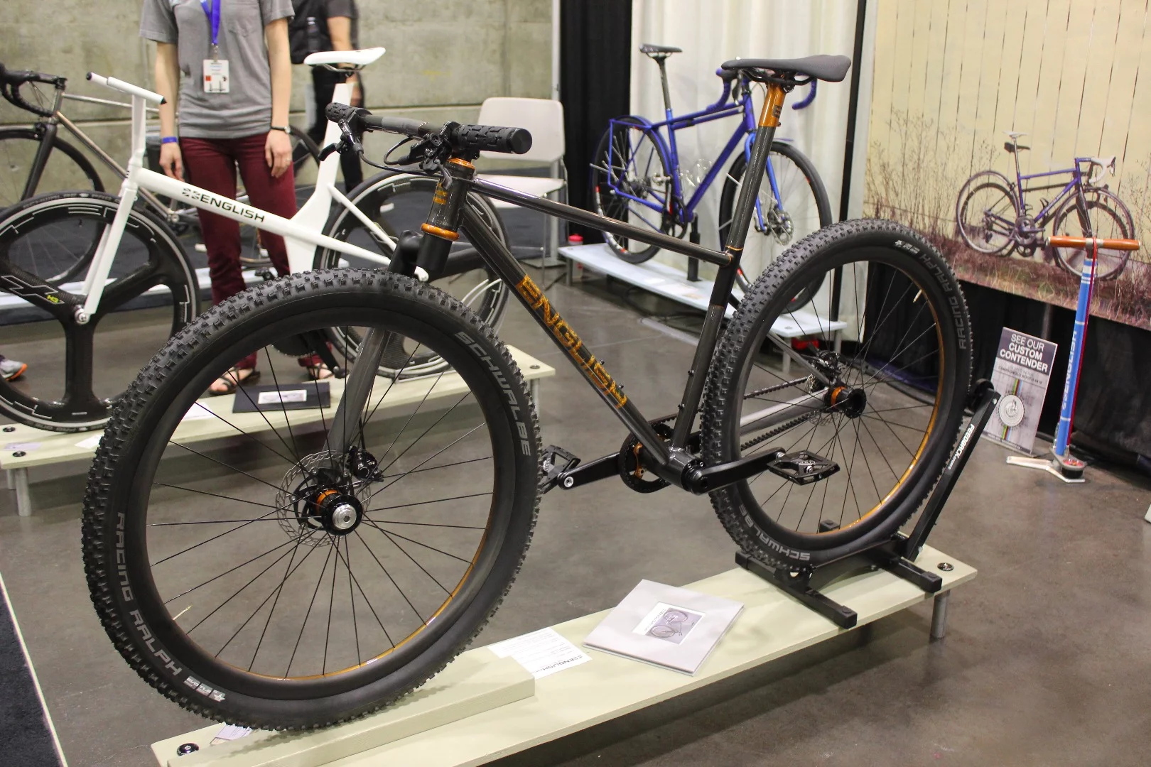 Just to do it, Rob English created this "one-sided" mountain bike