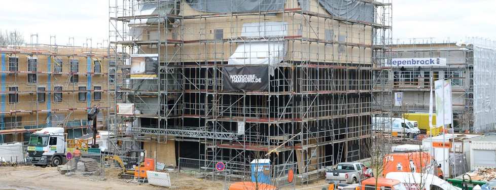 No glue or treatment was used in Woodcube's construction (Photo: IBA Hamburg)
