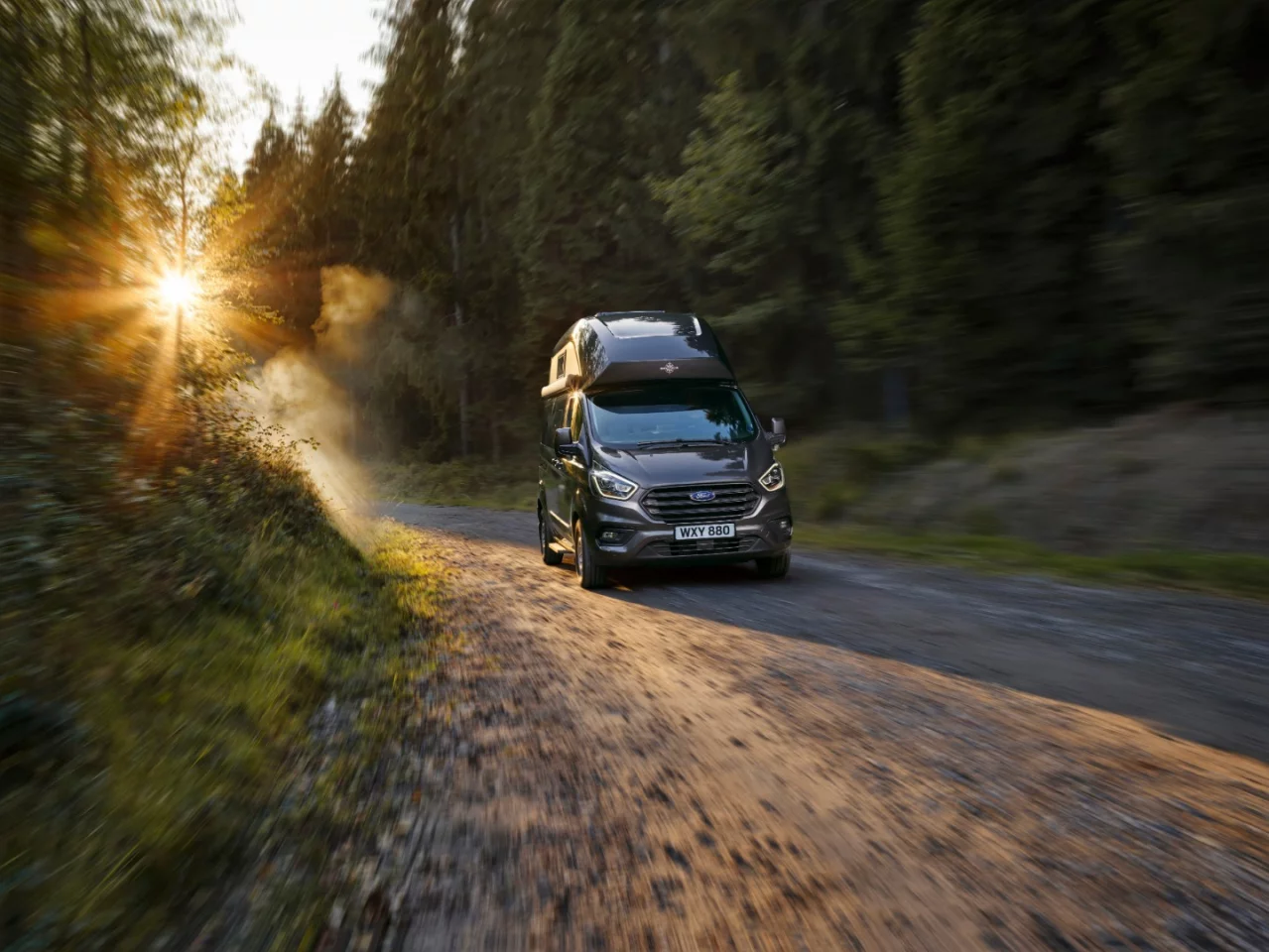 On the road with the Ford Transit Custom Nugget camper van