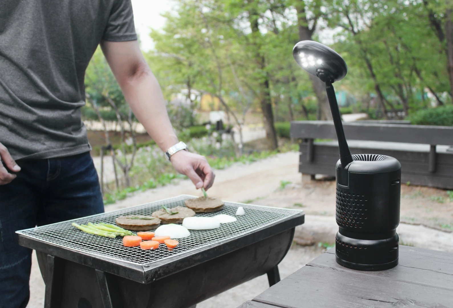 The Lumir K is a lamp powered by cooking oil