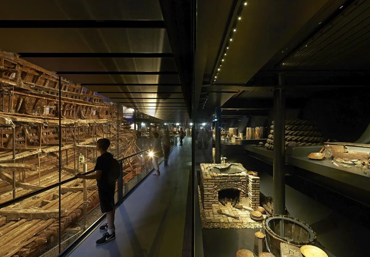 The interior of the Mary Rose Museum in the UK, by Perkins+Will, took out the Civic, Culture & Transport category at the 2017 Inside Awards