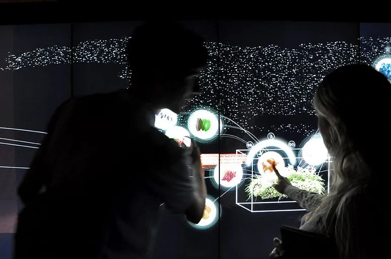 The Chile Pavilion exhibition space take visitors through several interactive spaces